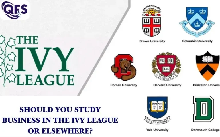 Students exploring business education options in the Ivy League universities