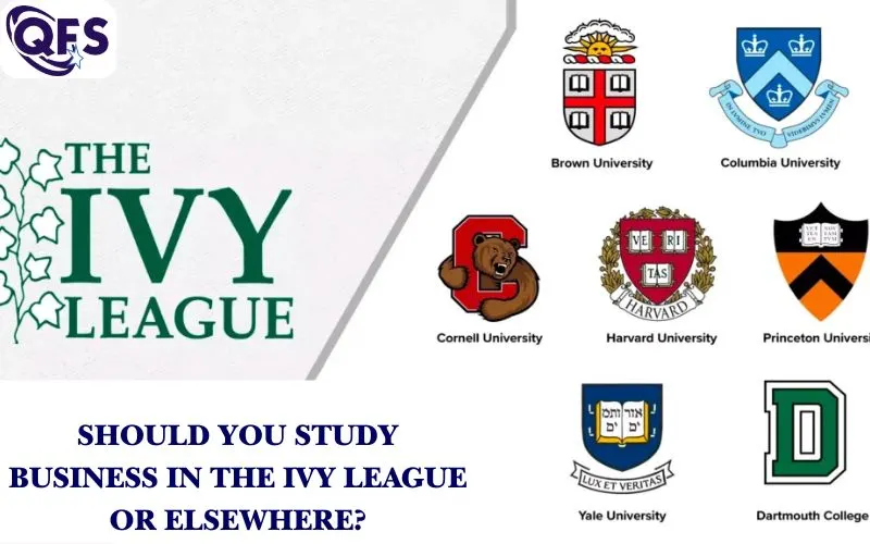 Students exploring business education options in the Ivy League universities