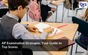 Student preparing with AP Examination Strategies notes