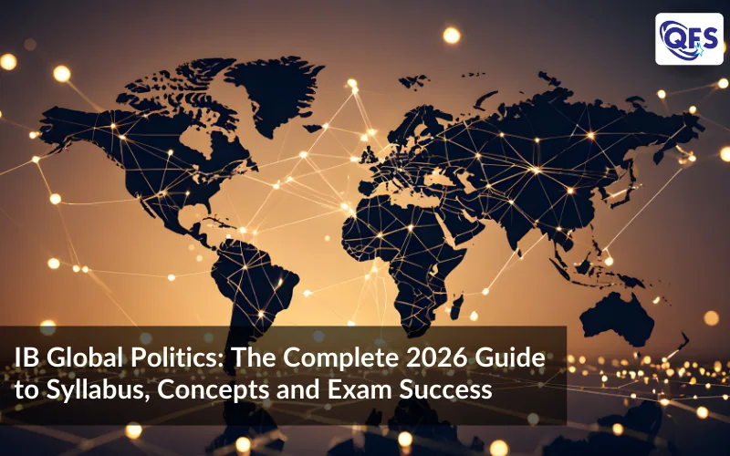 IB Global Politics students analyzing world map