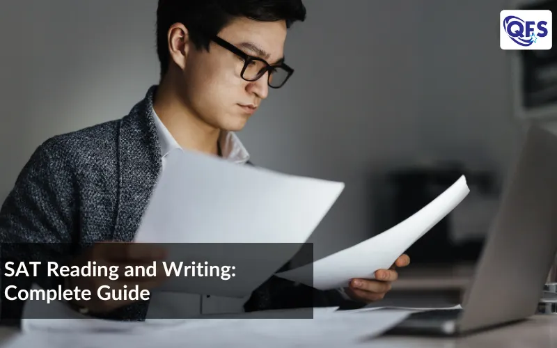 Confident student preparing for SAT Reading and Writing exam