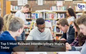 University students collaborating on interdisciplinary majors like FinTech, AI, neuroscience