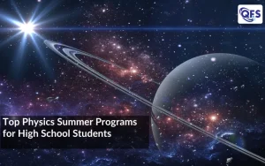 High school students participating in physics summer programs through hands-on experiments and research