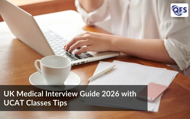 Student attending UCAT classes and practicing UK medical school interview questions at Quest for Success.