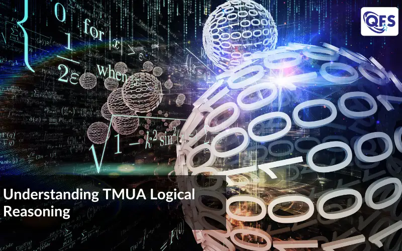 TMUA Logical Reasoning practice illustration showing analytical thinking and problem-solving