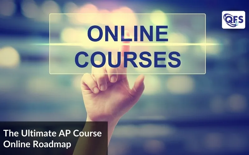 Student taking an AP course online with expert tutor at Quest for Success