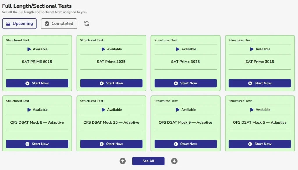 SAT Mock Series for Practice and Preparation