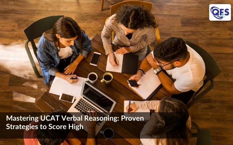 Student practicing UCAT Verbal Reasoning