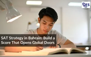 Student studying with focus using SAT Strategy in Bahrain to achieve high scores
