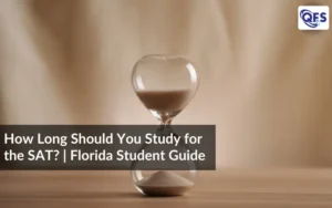 How long should you study for the SAT — hourglass representing SAT study time for Florida students