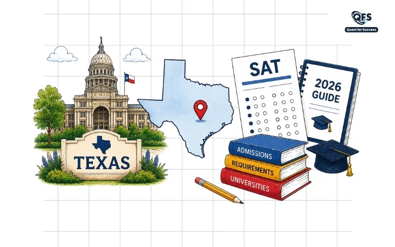 Students preparing for SAT scores for Texas colleges