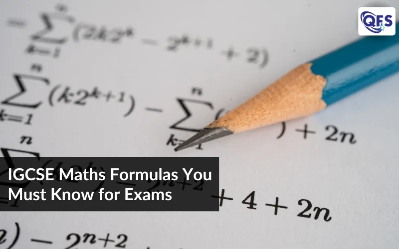 IGCSE Maths formulas guide for students to memorise before exam day