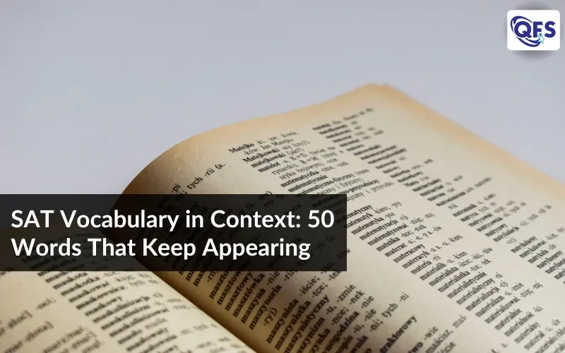 SAT vocabulary in context guide for North Carolina students targeting top colleges in 2026