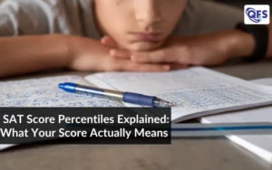 Student reviewing SAT scores and understanding SAT score percentiles.