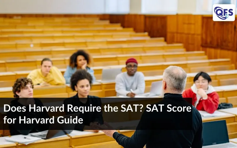 Classroom lecture on Harvard SAT requirements and admissions preparation