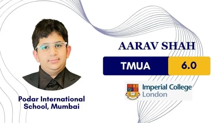 Student success story from TMUA Preparation at Quest For Success