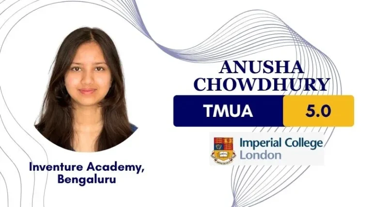 Student success story from TMUA Preparation at Quest For Success