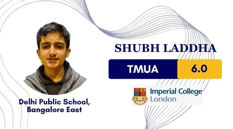 Student success story from TMUA Preparation at Quest For Success